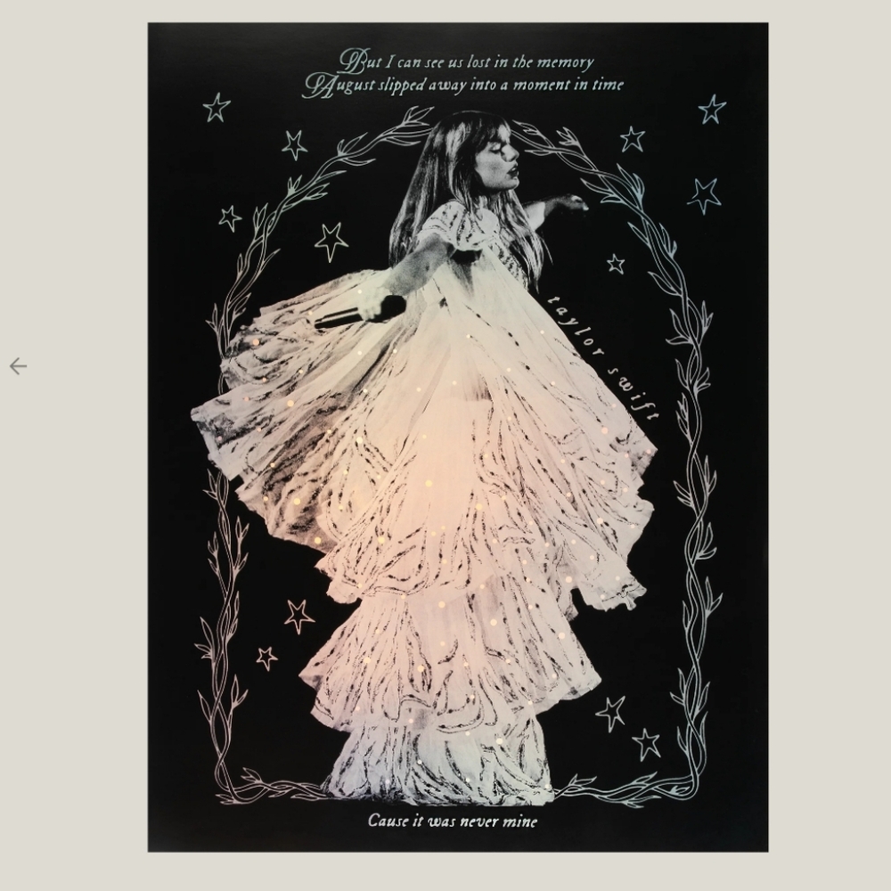 New Taylor Swift Folklore Foil Lithograph